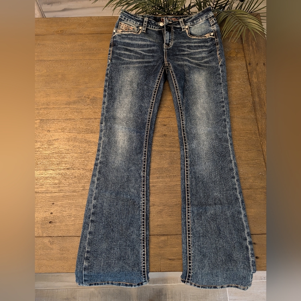Grace Easy Fit Jeans with Desert Embroidery Pockets 28x31